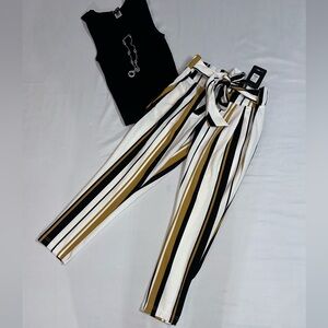 Fashion Nova Multicolor Striped Trousers